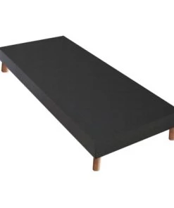 Idliterie Sommiers Sommier Tapissier Gris Anthracite Noir 80x200