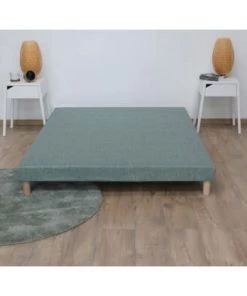 Idliterie Sommiers Sommier Tapissier Vert Celadon 160x200 10 Idliterie Sommiers Sommier Tapissier Vert Celadon 160x200 -Sommiers Soldes sommier tapissier vert celadon 160x200 4