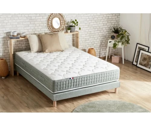 Idliterie Sommiers Sommier Tapissier Vert Celadon 160x200 7 Idliterie Sommiers Sommier Tapissier Vert Celadon 160x200 – Image 5