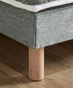 Idliterie Sommiers Sommier Tapissier Vert Celadon 90x200 -Sommiers Soldes sommier tapissier vert celadon 90x200 2