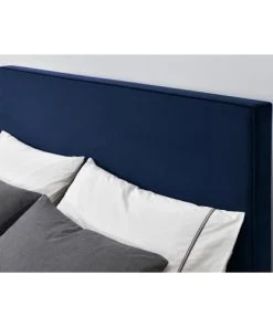 Concept Usine Lits Structure De Lit 140 X 190 Cm En Velours Et Laiton Bleu 11 Concept Usine Lits Structure De Lit 140 X 190 Cm En Velours Et Laiton Bleu -Sommiers Soldes structure de lit 140 x 190 cm en velours et laiton bleu 3