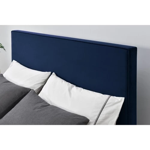 Concept Usine Lits Structure De Lit 140 X 190 Cm En Velours Et Laiton Bleu 6 Concept Usine Lits Structure De Lit 140 X 190 Cm En Velours Et Laiton Bleu – Image 4