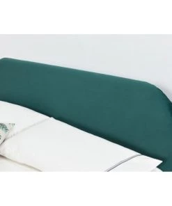 Concept Usine Lits Structure De Lit 160 X 200 Cm X 200 Cm En Velours Et Laiton Vert -Sommiers Soldes structure de lit 160 x 200 cm x 200 cm en velours et laiton vert 4