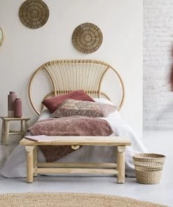 Tikamoon Lits Tête De Lit En Rotin 120 Cm