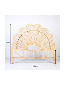 HYDILE Lits Tête De Lit Rotin Fleur -Sommiers Soldes tete de lit rotin fleur 2