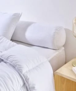 Bleu Câlin Oreillers Traversin Confort Ferme Enveloppe Coton 140cm -Sommiers Soldes traversin confort ferme enveloppe coton 140cm 1