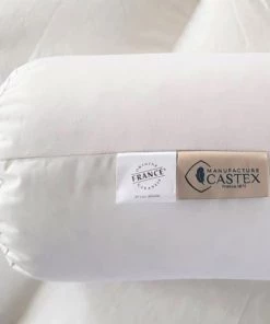 Castex Oreillers Traversin Naturel Mi-ferme En Plumes Et Duvet 180 Cm -Sommiers Soldes traversin naturel mi ferme en plumes et duvet 180 cm 3