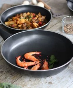 Menastyl Accessoires Literie Wok En Aluminium Tous Feux 28cm -Sommiers Soldes wok en aluminium tous feux 28cm 5